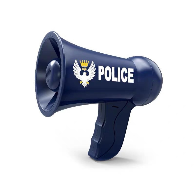 Children's simulated loudspeaker toy megaphone loudspeaker police firefighter role play house toy