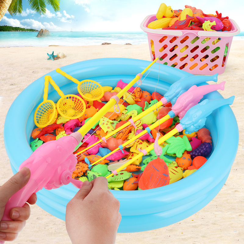 メーカーの子供の磁気釣りのおもちゃの水遊びセットは魚をすくいます。|undefined