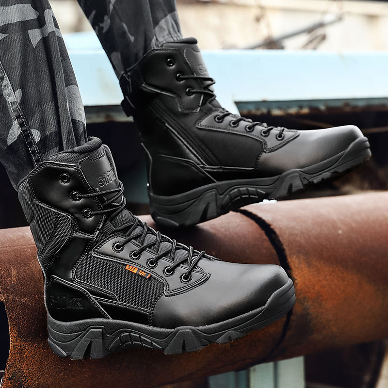 2025 Four Seasons Waterproof Workwear Boots Outdoor Sports Casual Knight Boots plus size Fashion All-match High-top War Boots