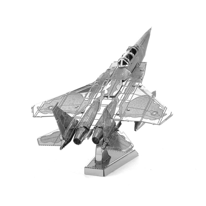 Aipin all-metal stainless steel DIY assembly model 3D lithographic stereo puzzle F15 fighter