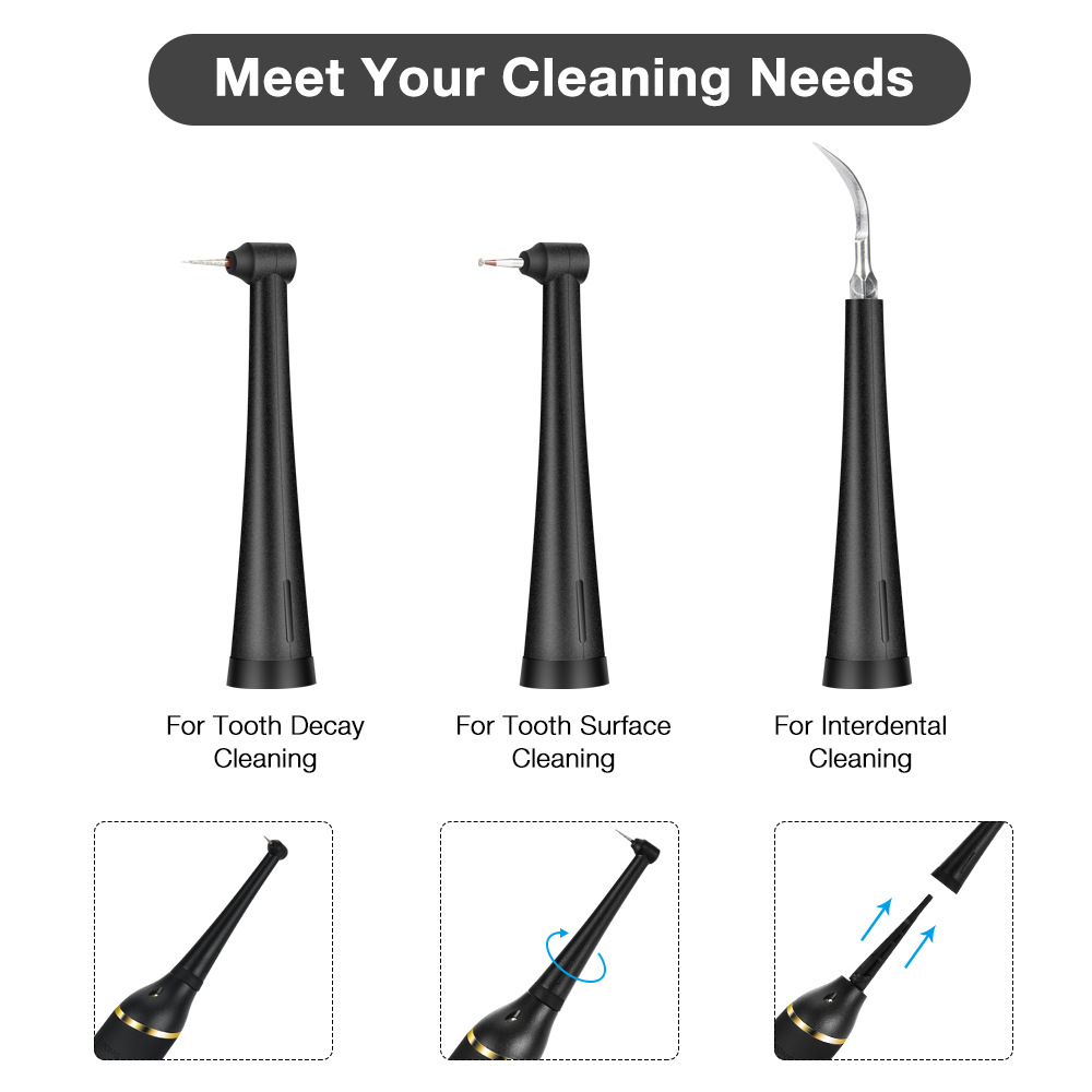Cross-border electric dental cleaning instrument household portable dental cleaning instrument dental calculus removal dental scaling instrument
