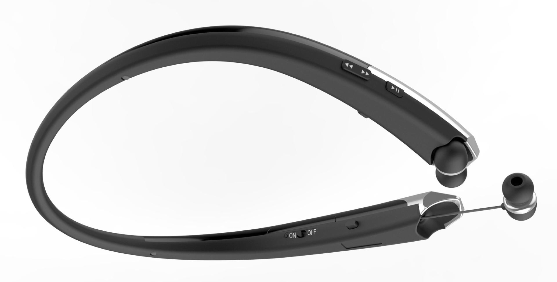 HX911 wireless retractable neck-mounted Bluetooth headset sports CSR stereo running waterproof cross-border Amazon