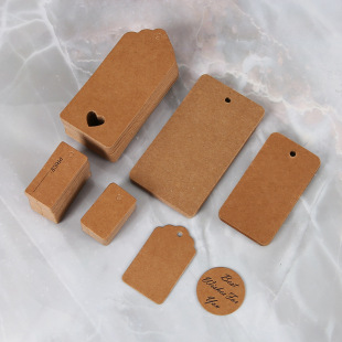 Spot Kraft paper clothing hang tag socks fan card you hang card logo color printing clothes cardboard trademark tag
