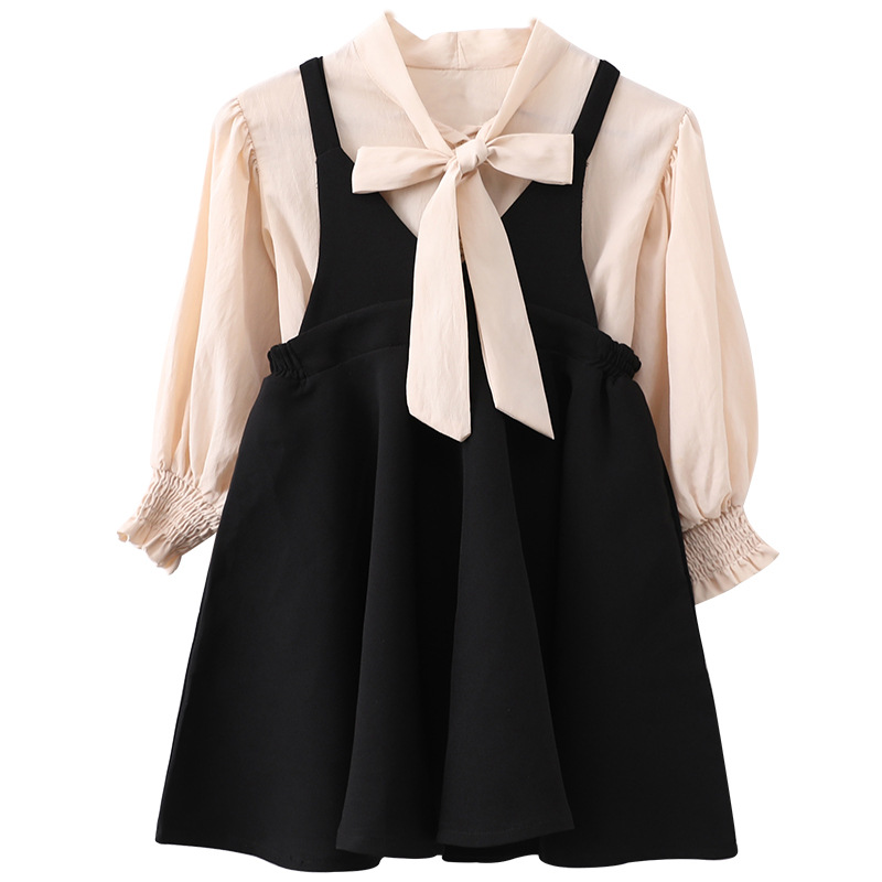 Girls' Autumn Suit 2020 New Korean-style Children's Strand Skirt Two-piece Set for Big Children and Little Girls Fashion