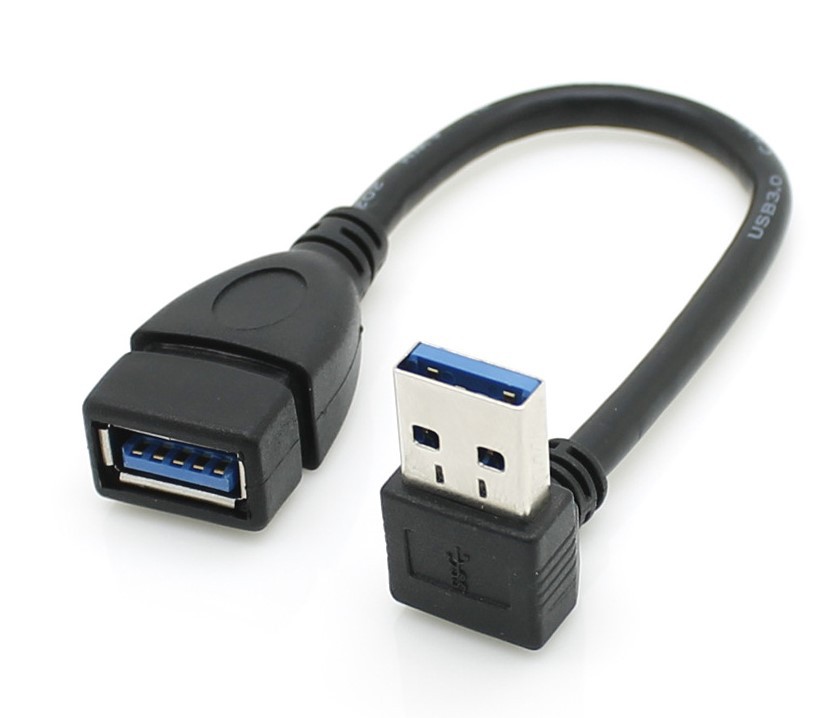 Hot-selling usb3.0 elbow extension cord high-speed transmission adapter male-to-female computer conversion line left and right up and down