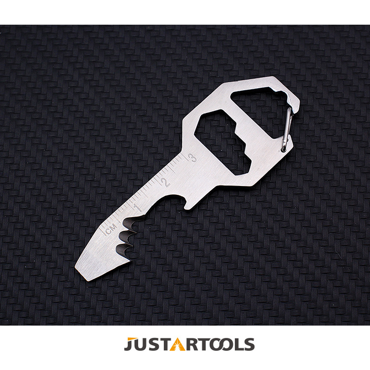 Outdoor EDC tool knife hex small wrench portable bottle opener keychain combination tool multi-function tool card