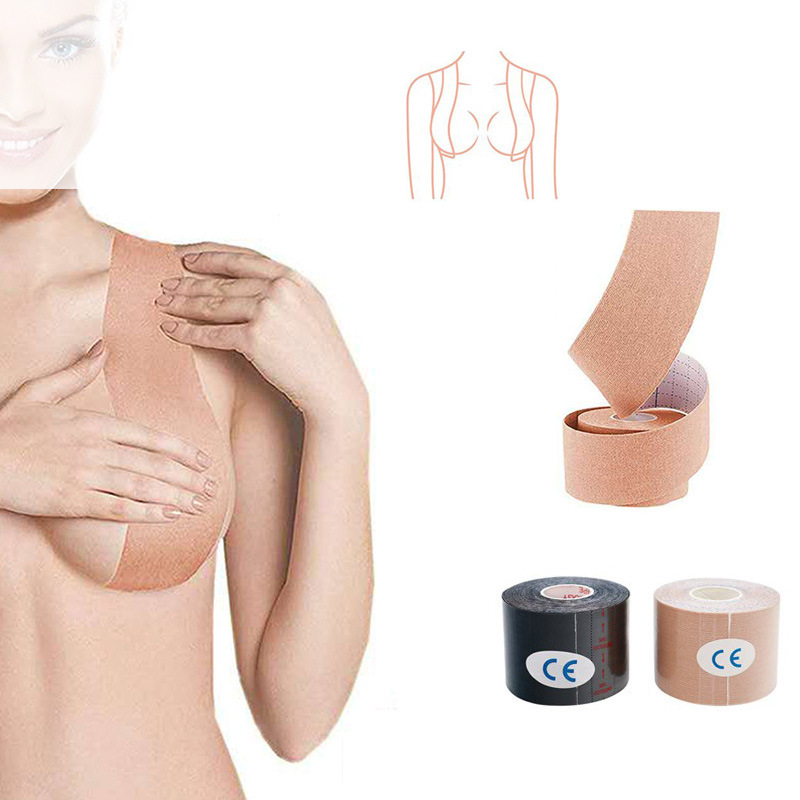 Cross-border manufacturers chest stickers to prevent sagging lifting tape anti-bump invisible chest stickers breathable elastic cloth milk stickers