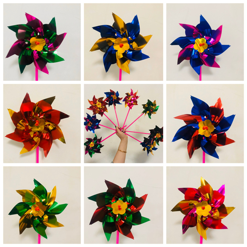 Micro-business Push sweep code Windmill Street selling small gifts color sequins windmill children's kindergarten wholesale