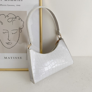 Autumn Crocodile Pattern Underarm Bag 2021 Women's Bag New Style Bag Women's Cross-border Single-shoulder Bag Women's Bag Small Crowd Bag Women's Bag