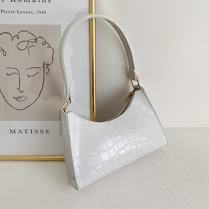 Autumn Crocodile Pattern Underarm Bag 2021 Women's Bag New Style Bag Women's Cross-border Single-shoulder Bag Women's Bag Small Crowd Bag Women's Bag