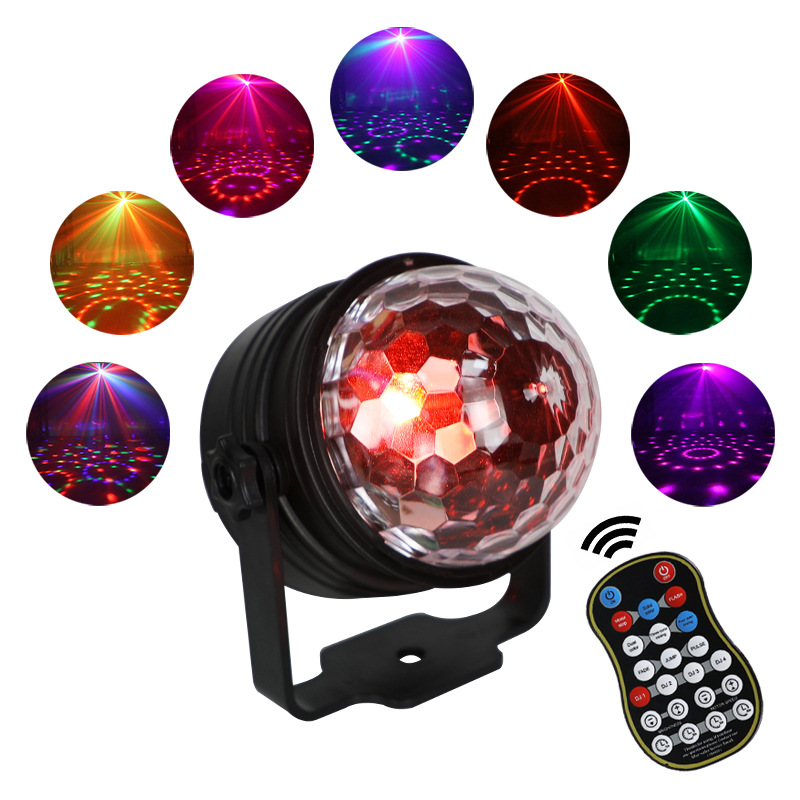 Charging disco small Magic Ball stage lighting car colorful Starry Sky atmosphere Christmas projection night light