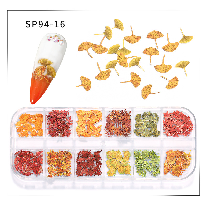2025 Cross-border New Flower Wood Pulp Patch Nail Art Jewelry Butterfly Color Flower DIY Nail Decoration Patch