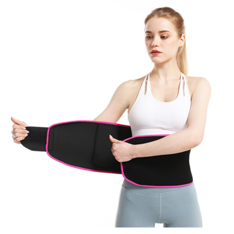 Cross-Border Men's and women's sports corset belt embossed sports waist support belly band fitness waist slimming corset stuffy sweat belly band