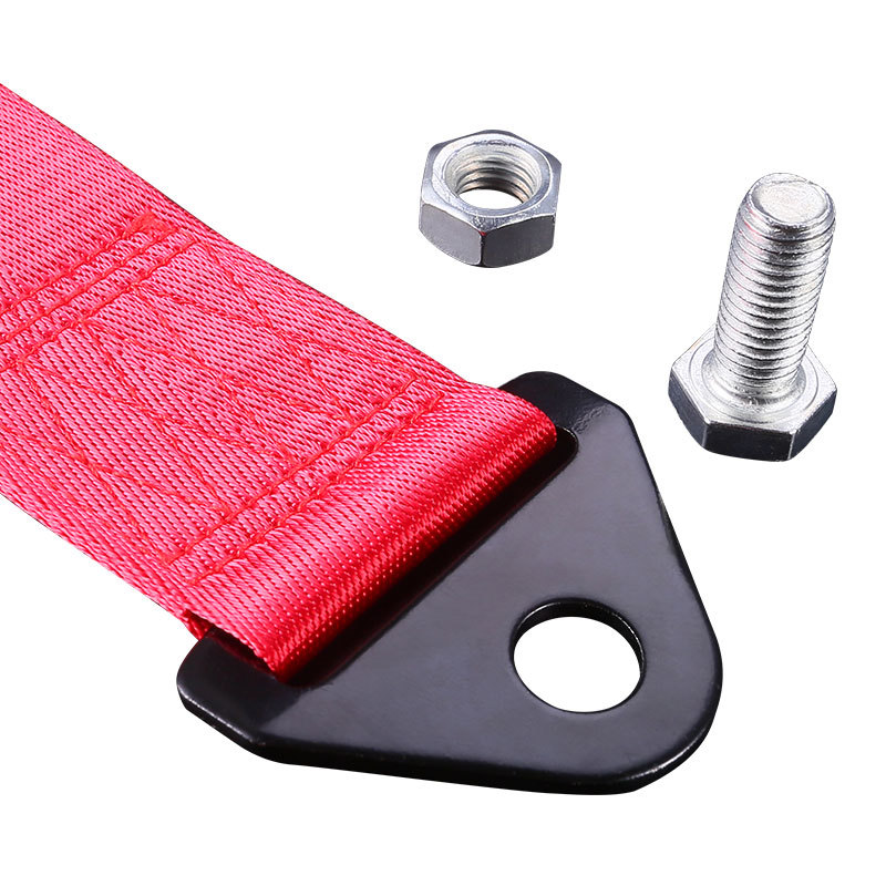 Amazon tow rope REMOVE BEFORE FLIGHT red background white text emergency tow strap