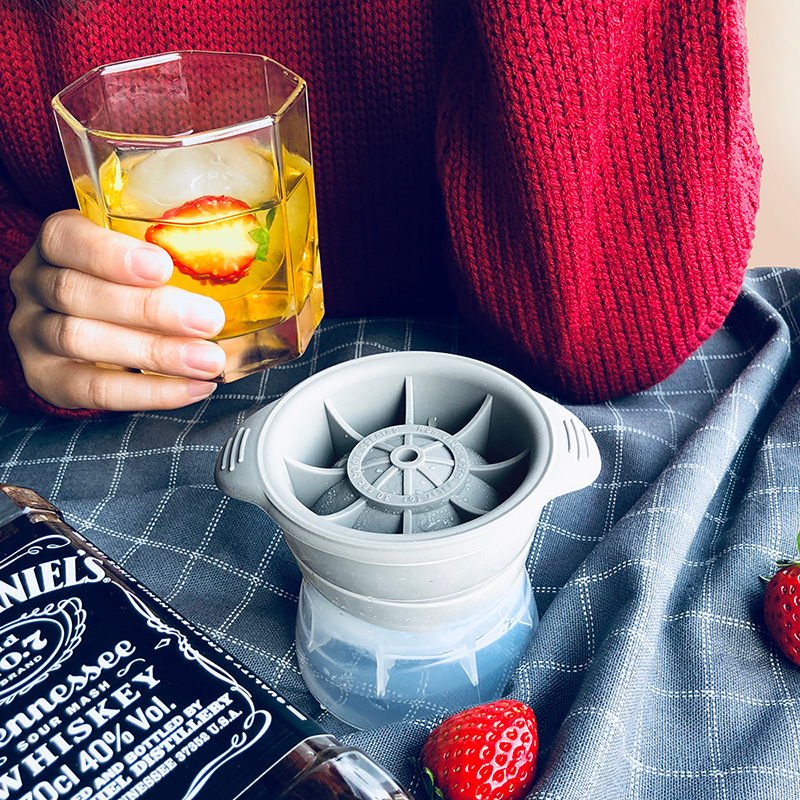 Виски силиконовые круглые хоккейные формы для льда Ice Box большой Сферический замороженный лоток для льда в наличии оптом
