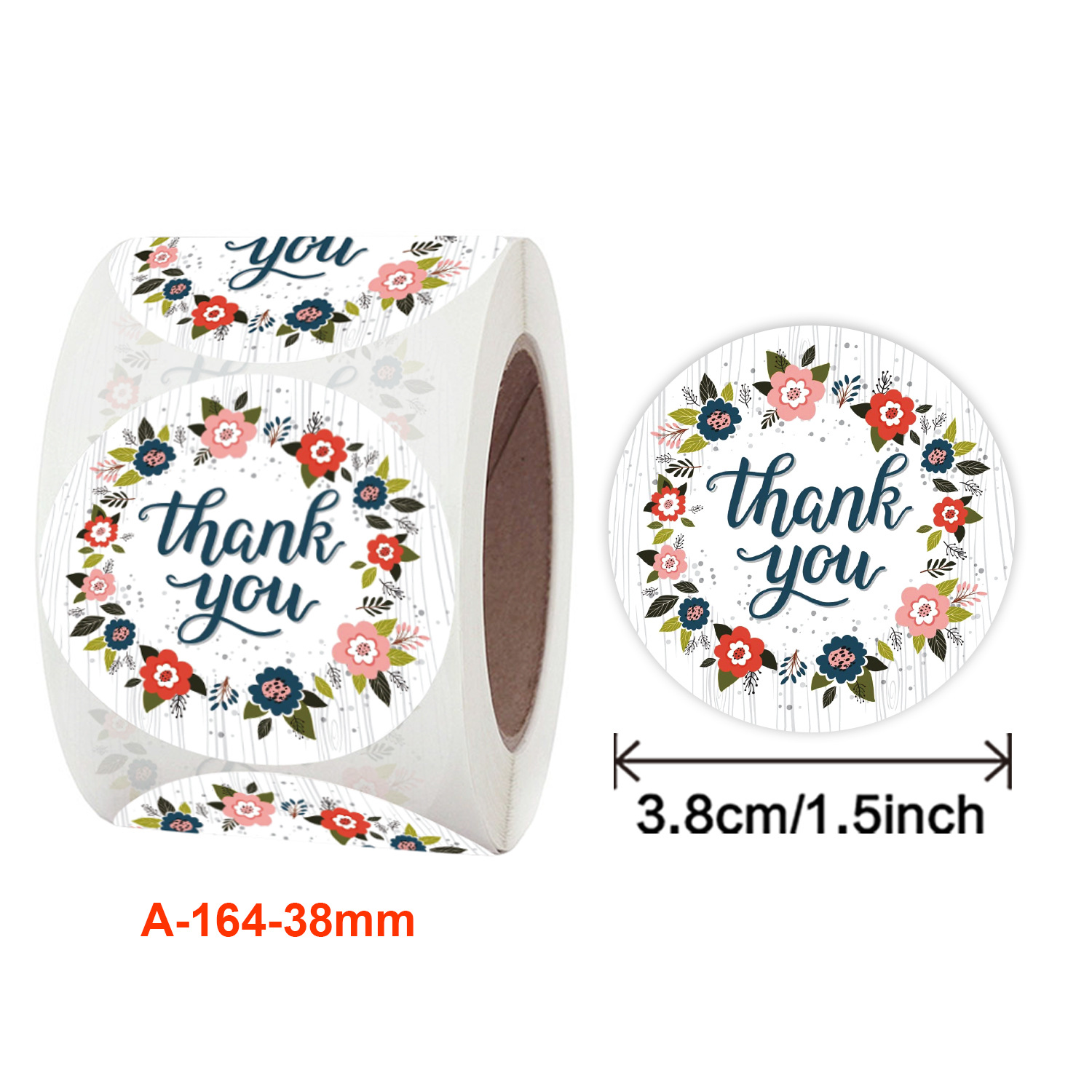 Bulk roll flower handcrafted decorative seals thank you envelopes for wedding decoration