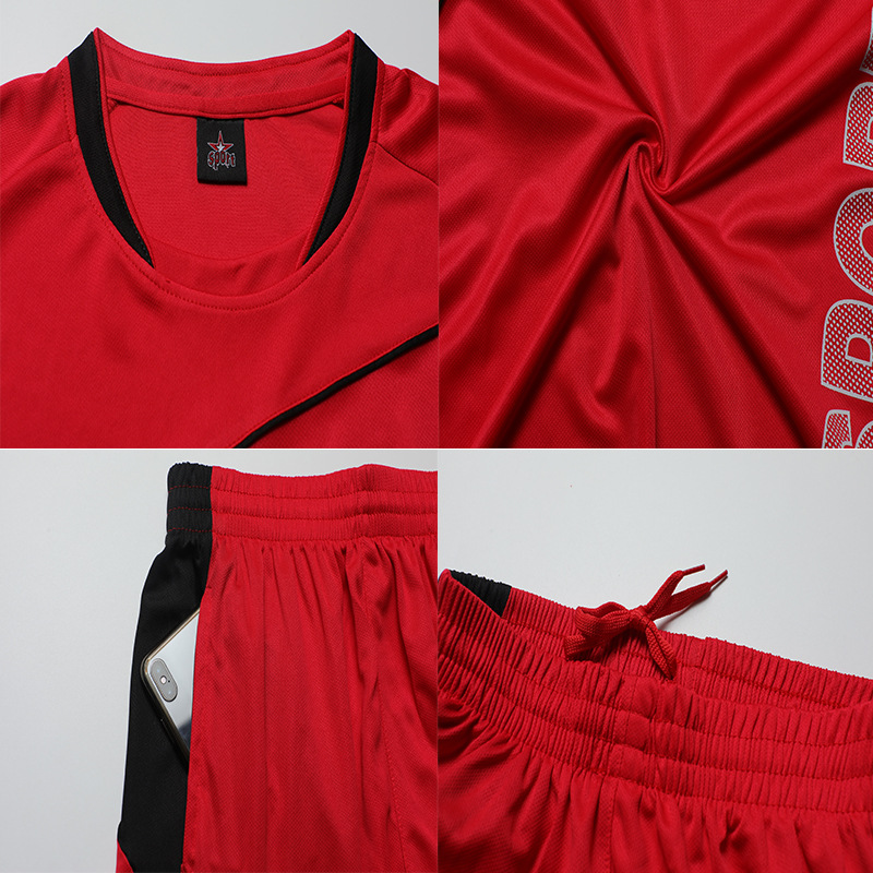 Sports Suit Men's Summer Fitness Short-sleeved T-shirt Quick-drying Clothes Running Loose Casual Sportswear Large Size 1701