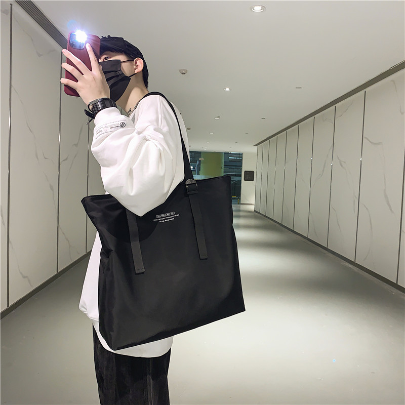 New Korean Style Large Capacity Men's Handbag Handbag Trendy Brand Simple Waterproof Crossbody Shoulder Bag Computer Bag for Men