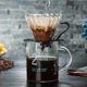 Straight round handle coffee pot thickened heat-resistant glass straight sharing Cup graduated cup manufacturer logo