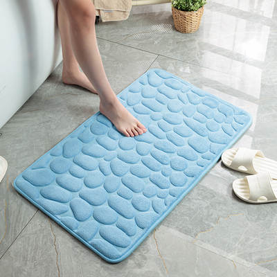 Popular bathroom carpet toilet floor mat door mat kitchen non-slip mat bathroom floor mat pebble mat