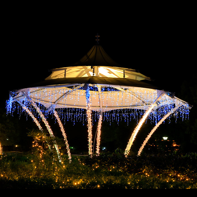 LED Internet Celebrant Curtain Light Ice Strip Light Hotel Shopping Mall Lighting Waterfall Light Festival Room Layout Decoration Flash Light String