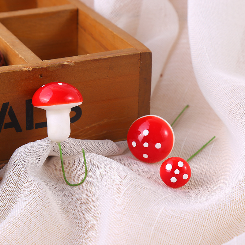 Amazon Plant Mini Foam Color Mushroom Micro Landscape Pot Landscape Small Mushroom Accessories Christmas Ornaments