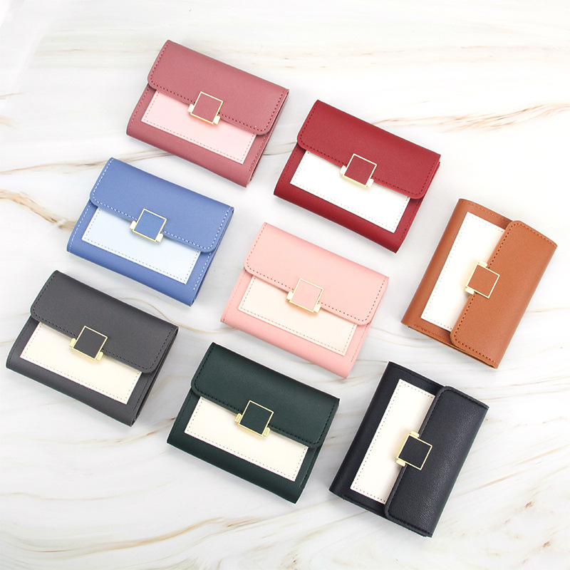New Women's Wallet Fashion Casual Women's Short Three-fold Wallet Coin Purse Clutch Bag Card Bag Women's Wallet