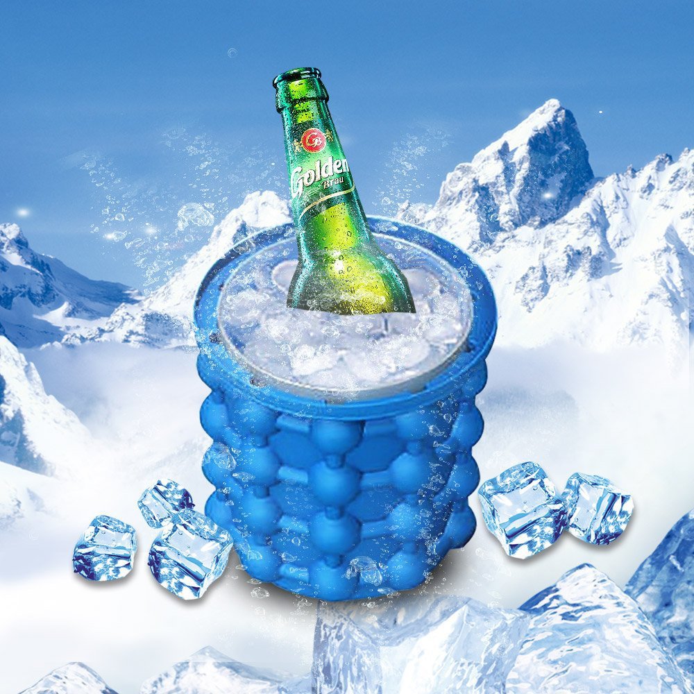 Amazon TV new cross-border ice bucket silicone ice bucket silicone ice maker large ice bucket ice Cup