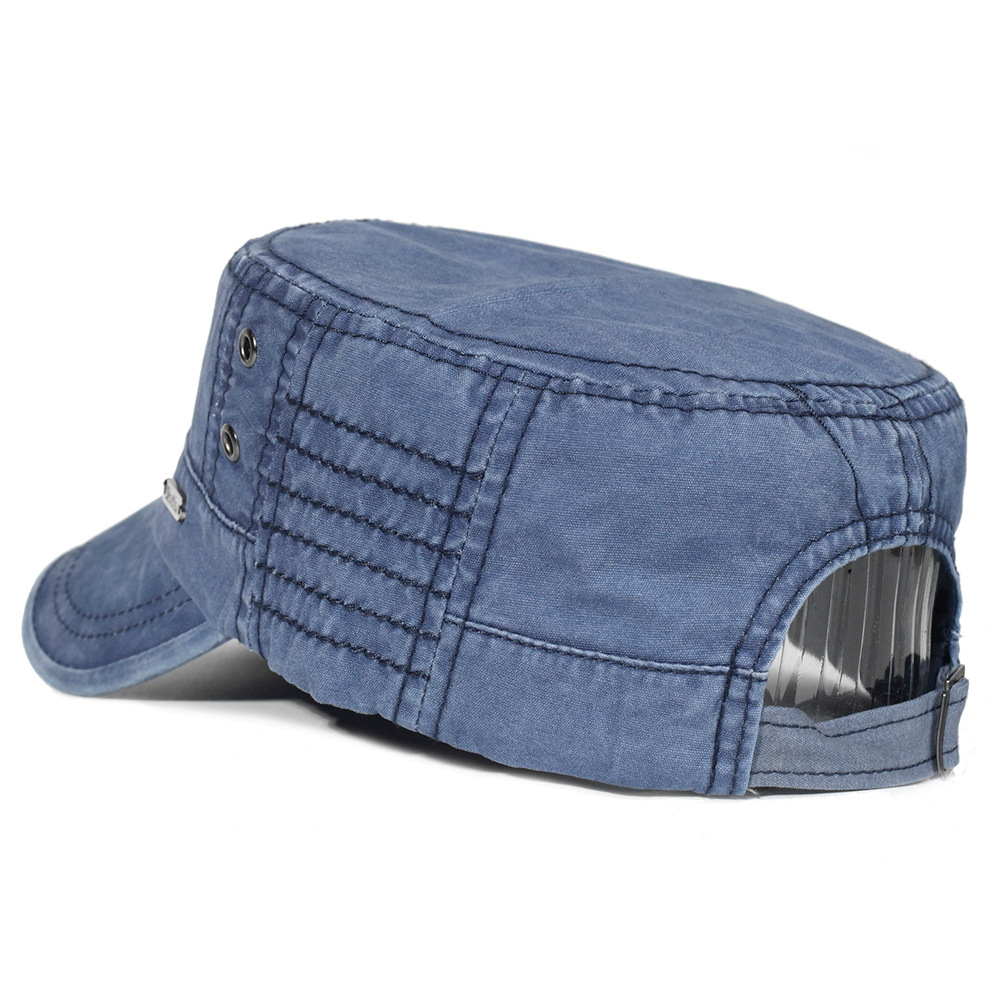 Four seasons solid color washed cotton military cap unisex outdoor sun hat mountaineering cap wholesale foreign trade