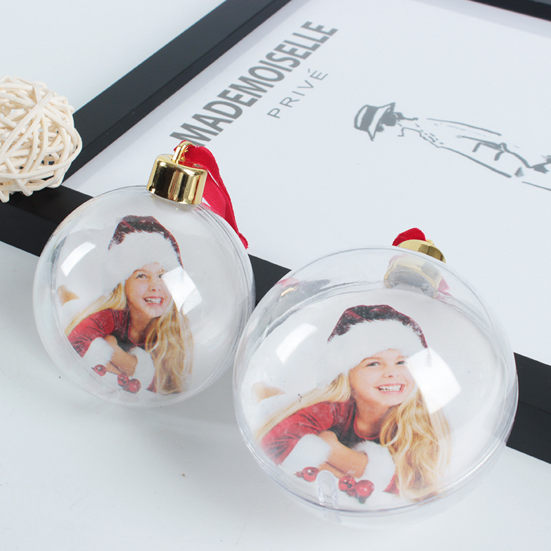 Christmas tree ornaments Christmas holiday decorations plastic pendants crafts Christmas plastic balls wholesale custom