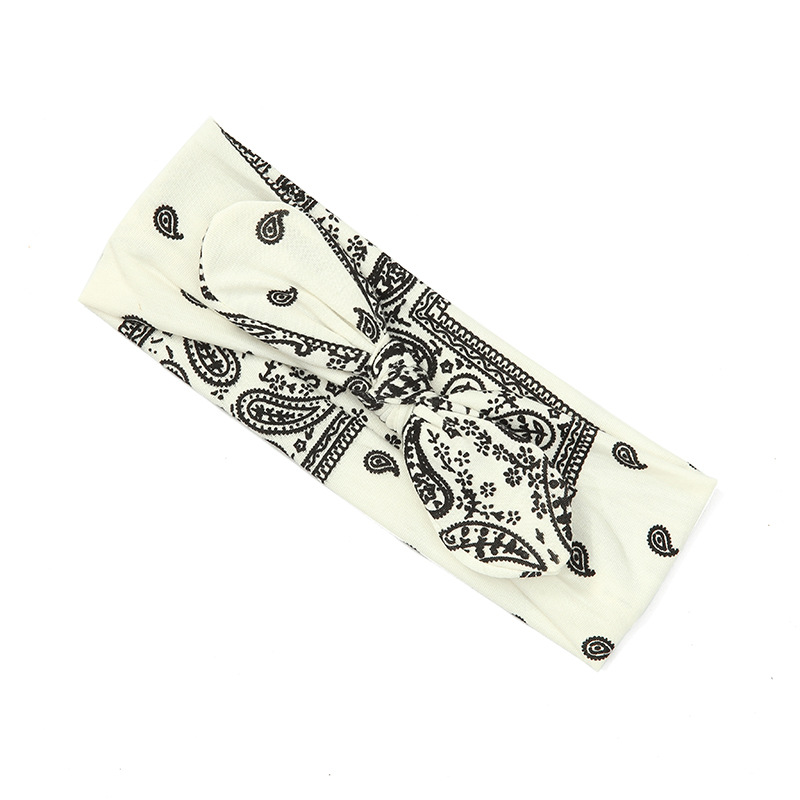 Europe and the United States new cashew flower headband cute bow hair band home wash simple hair accessories headdress cross-border wholesale