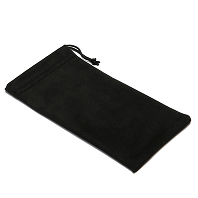 Black knitted glasses bag sunglasses sunglasses plain glasses frame cloth bag accessories