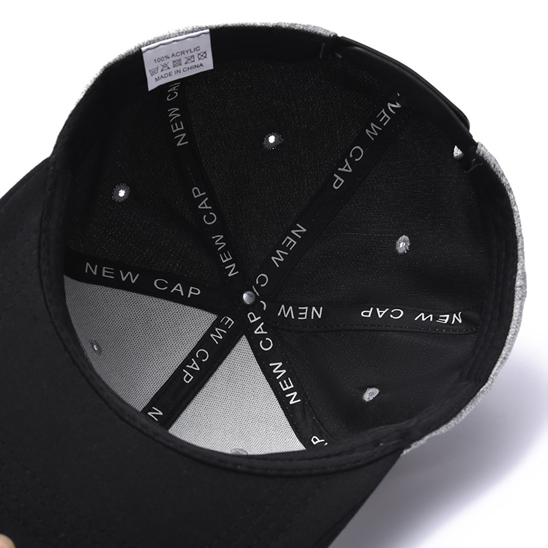 Quality Supply Korean Sunscreen Baseball Cap Couple Black and White Street Fashion Summer Sunshade Flat Hat