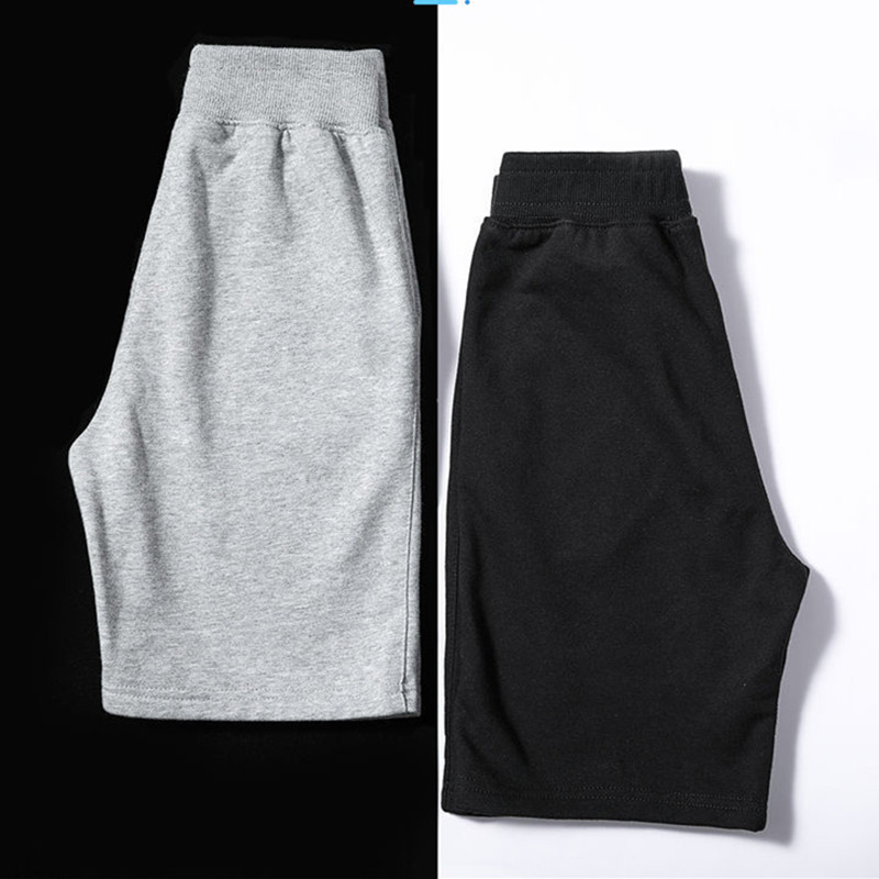Solid Color Casual Shorts Men's Youth Cotton Sports Shorts Middle Pants Casual Korean Style Five-point Pants Men's Beach Pants