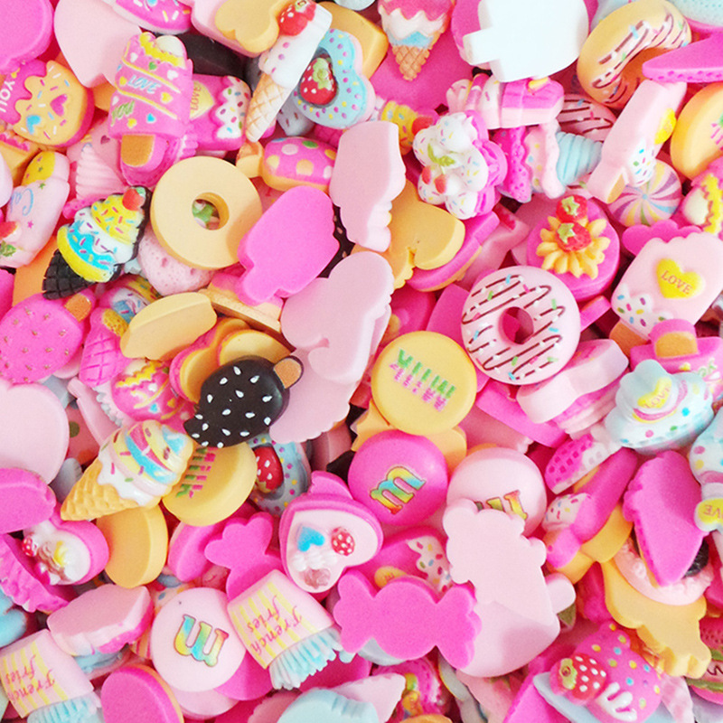 Imitation food play cake resin accessories lucky bag DIY cream mobile phone case slime material diy jewelry accessories