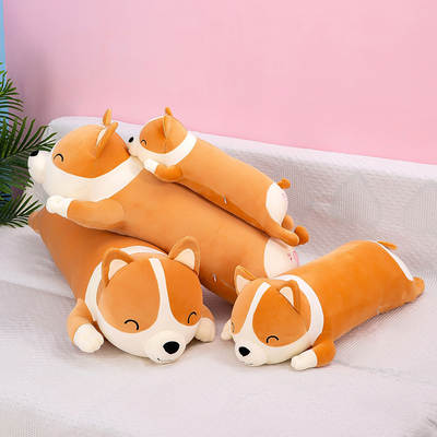 Corgi Big Pillow Girl's Sleeping Doll Large Accompanying Boy's Cute Plush Toy Girl's Holiday Gift