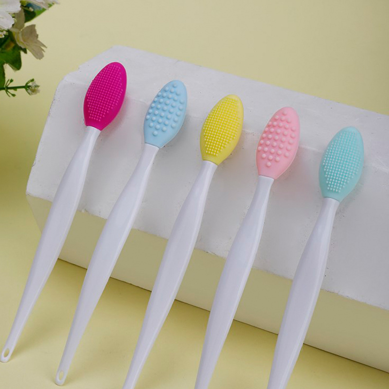 Factory wholesale silicone nose brush blackhead brush nose washer silicone lip brush cleansing brush beauty tools multi-color spot