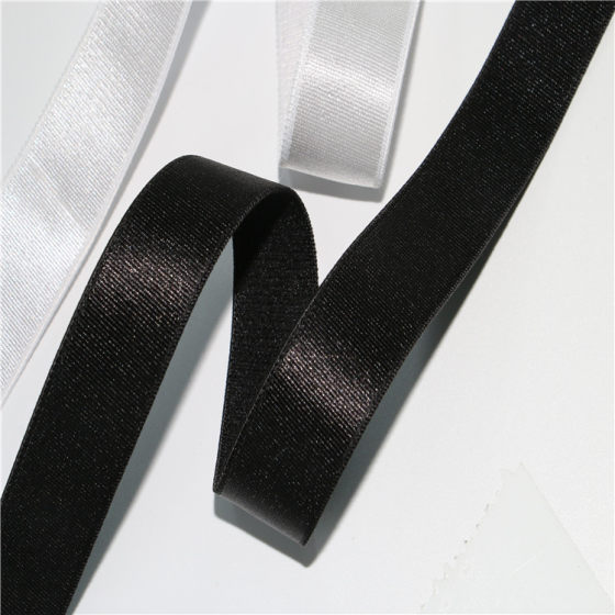 Sling Gloss Underwear Shoulder Strap Bright Velvet Bra Underwear Elastic Band Black and White Elastic Band Bra Band