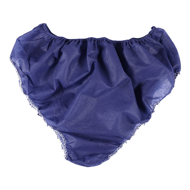 Thick Unisex Disposable Briefs Beauty Salon Massage Non-woven Blue and White Powder Sauna Sweat Steam Pants