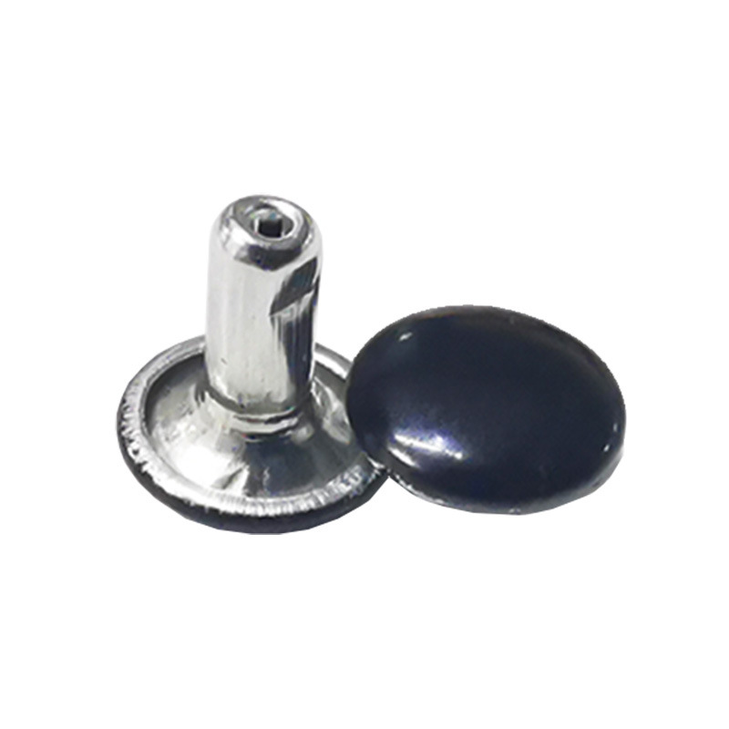 DIY black and white color rivet luggage accessories shoes decorative leather accessories black and white double-sided nail