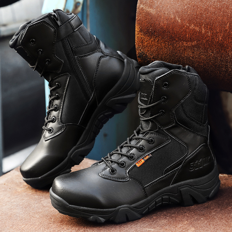 2025 Four Seasons Waterproof Workwear Boots Outdoor Sports Casual Knight Boots plus size Fashion All-match High-top War Boots