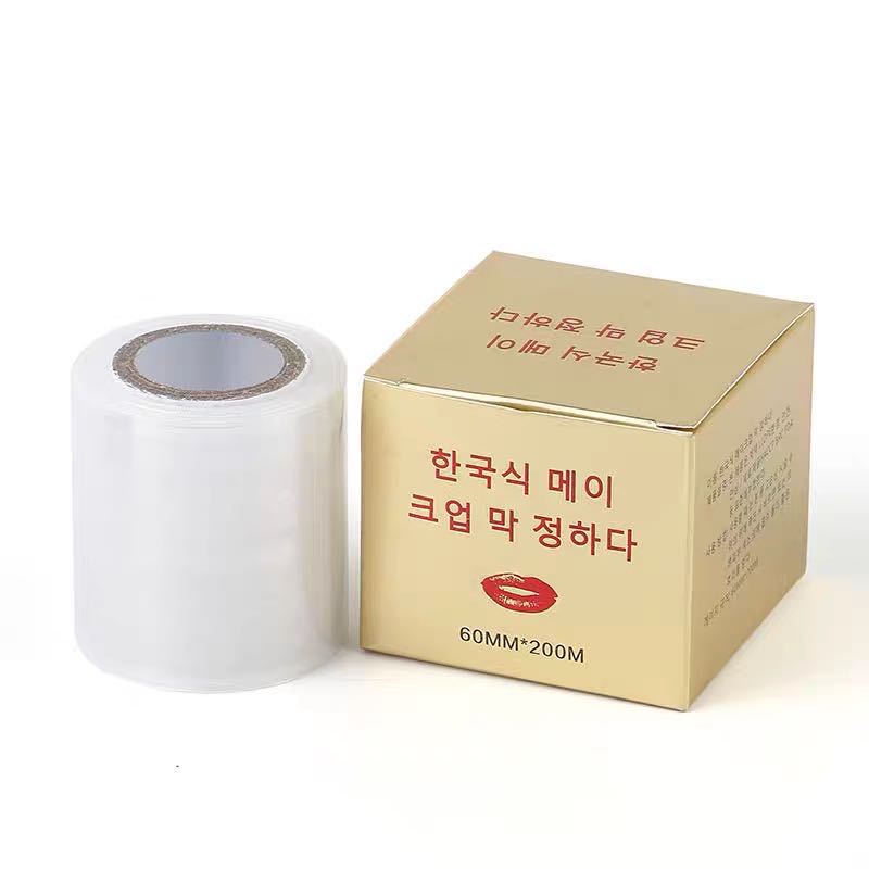 Transparent tattoo plastic wrap cover film eyebrow tattoo lip line cover film lip moisturizing film factory wholesale