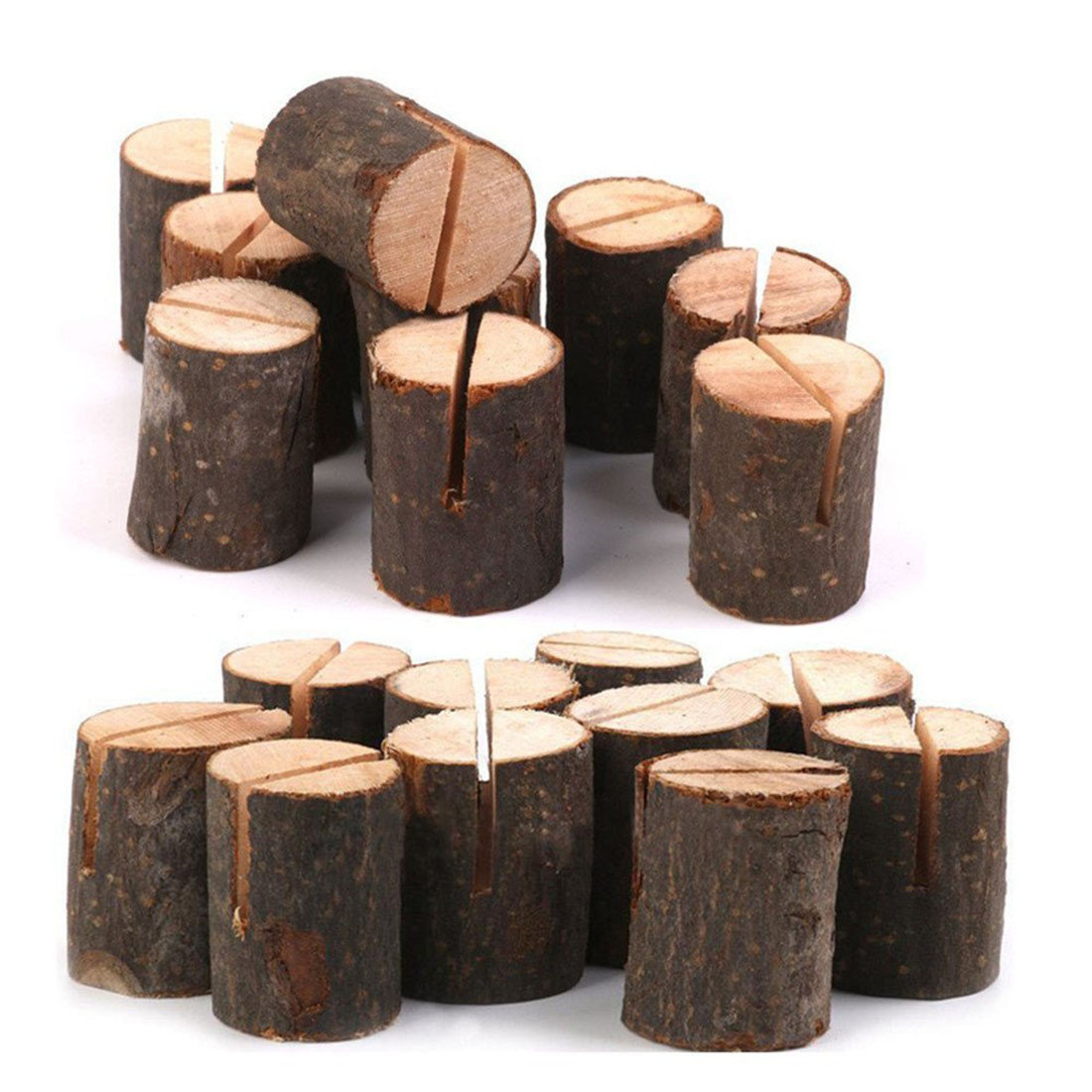 Ecological Wood Stump Notes Wooden Business Card Holder Wedding Meeting Wooden Decoration Ornaments Pastoral Style Simple