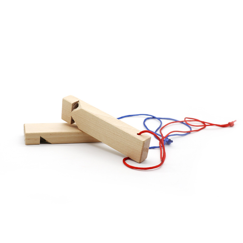 diy Wooden Whistle White Billet Train Sound Whistle Painting Graffiti Wooden Whistle Wooden Train Flute Double Row Whistle
