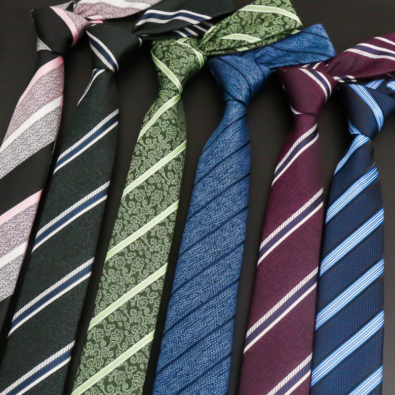 Factory direct striped tie wine Red men's formal business party men's bridegroom wedding hand tie wholesale