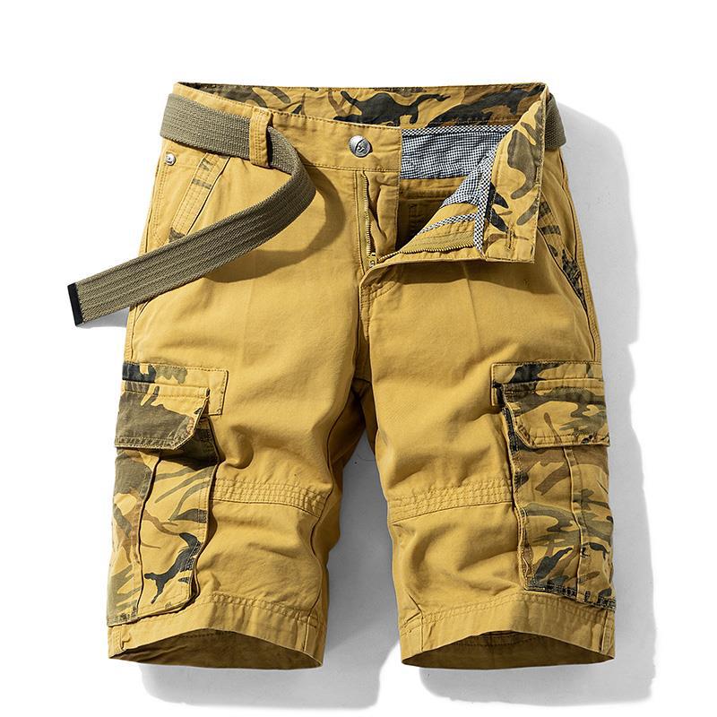 New 2020 Summer Men's Casual Pants Solid Color Non-ironing Pants Men's Cargo Pants Fashion Men's Shorts