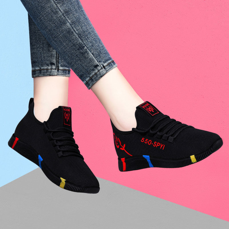 2020 Internet Celebrity Sneakers Women's Soft Lazy Walking Shoes Casual Fashion Stall Shoes
