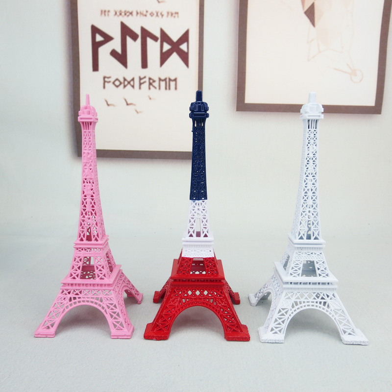 Pink Eiffel Tower Model European-style Ornaments Creative Home Trade Crafts Tourist Attractions Souvenirs