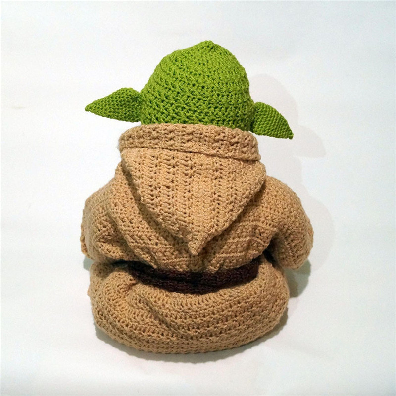 Halloween Dress Yoda Baby Hundred Days Photography Costume Yoda Knitted Five-Piece Knitted Photography Suit