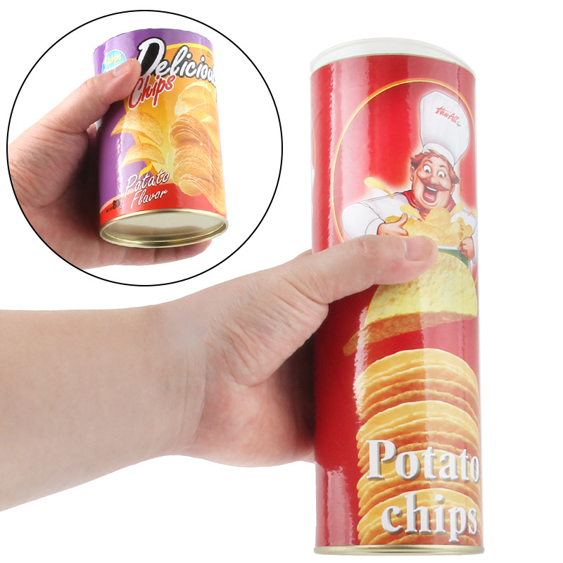 Potato chips bouncing snake April Fool's Day gift spoof startled potato chips snake toy funny gift toy simulation snake